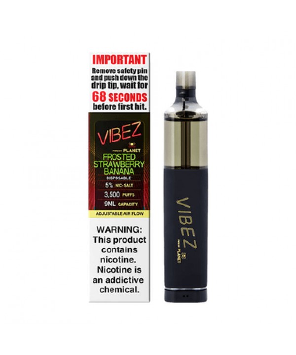 VIBEZ Frosted Strawberry Banana | 3500 Puff Dispos...