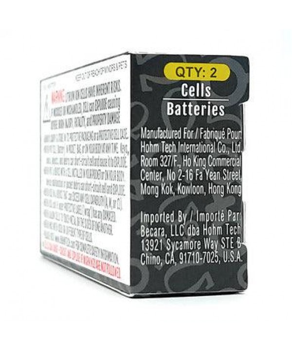 HOHM LIFE4 18650 3015mAh Battery